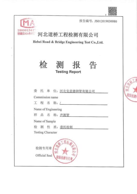 邵阳检测报告